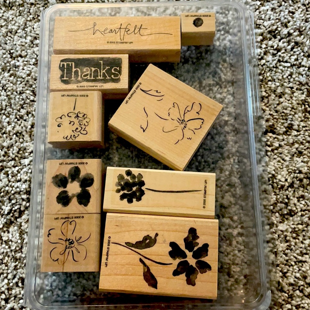 Stampin up heartfelt thanks set GUC 💕